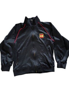 España Black Full-Zip Track Jacket